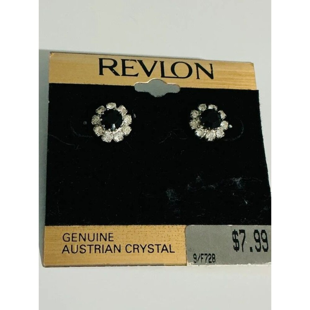 Vintage revlon earrings Austrian crystal